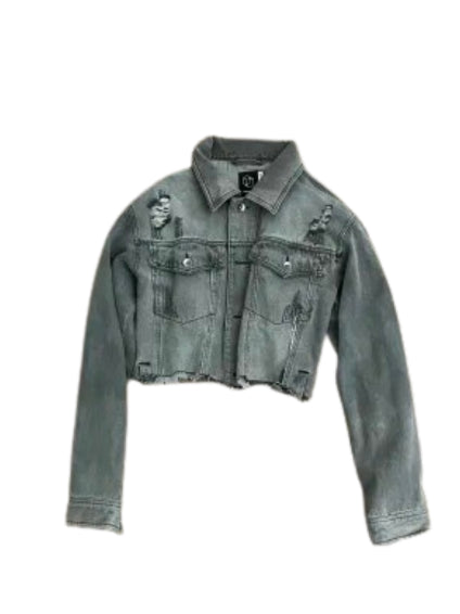 131. Dexire cropped denim jean Jacket